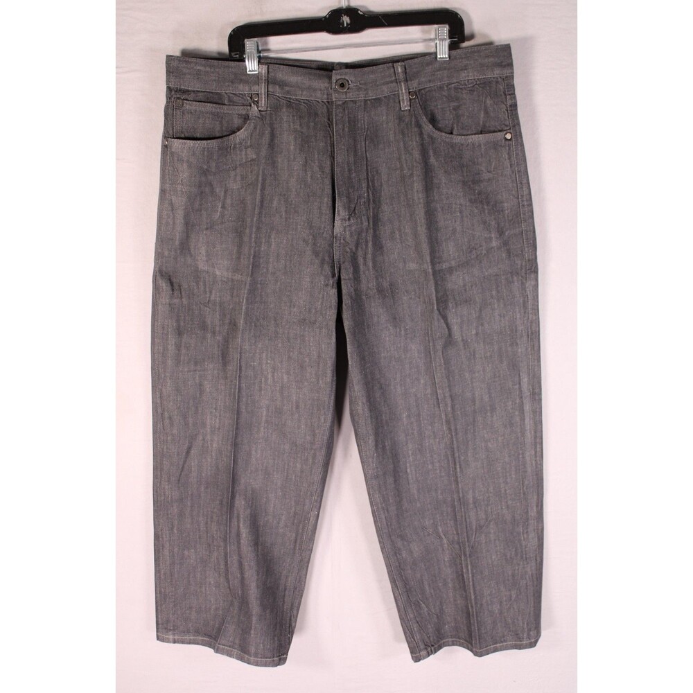 Sean John Garvey Jeans Mens 36x32 Baggy Relaxed Faded Black Denim Hip Hop Y2K
